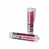 UTECH CP 601S - Противопожарный силиконовый герметик 600 мл Белый
