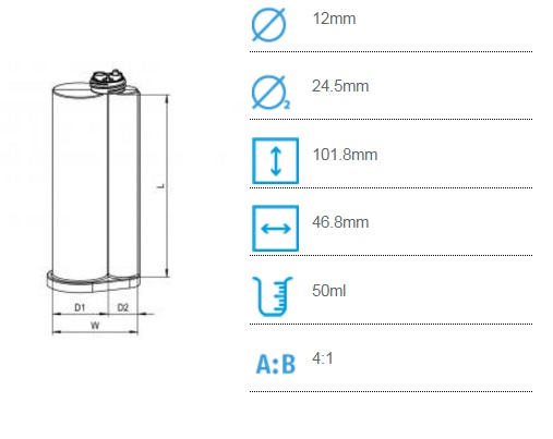 Ritter 50ml (4:1) (40ml +10ml)