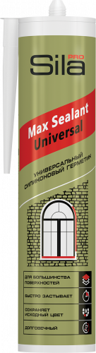 Герметик универсальный силиконовый Sila PRO Max Sealant Universal 280 мл Белый