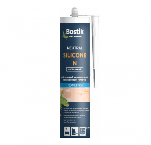 Bostik Neutral Silicone N - Нейтральный универсальный силиконовый герметик 280 мл Прозрачный