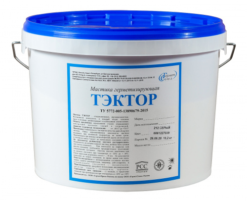 ТЭКТОР 212 – двухкомпонентный полиуретановый герметик для полов 13,2 кг Цвет RAL
