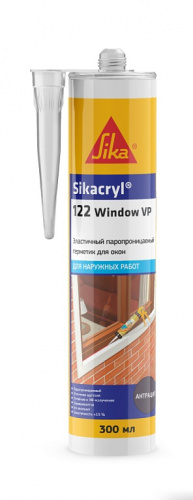 Sikacryl®-122 Window VP - эластичный паропроницаемый акриловый герметик 300 мл Бежевый