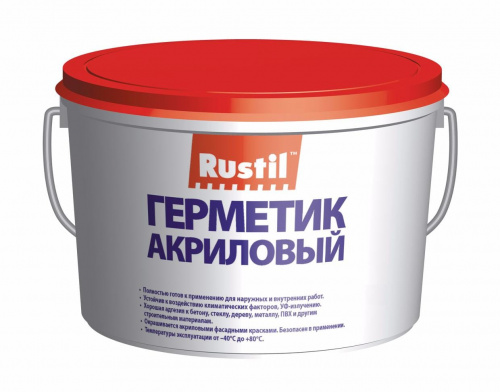 Рустил акрил - однокомпонентный акриловый герметик 15 кг