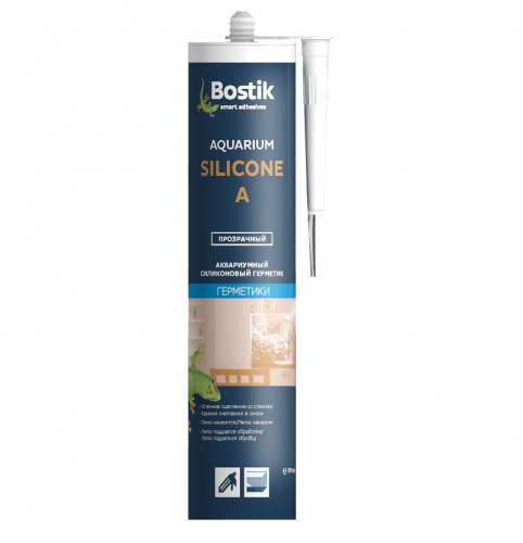 Bostik Aquarium Silicone A -Аквариумный силиконовый герметик, 310 мл Прозрачный