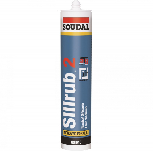 SOUDAL SILIRUB 2 – нейтральный силиконовый герметик 310 мл Коричневый