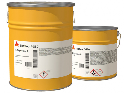 Sikafloor®-330 - двухкомпонентный эластичный полиуретановый самовыравнивающийся состав