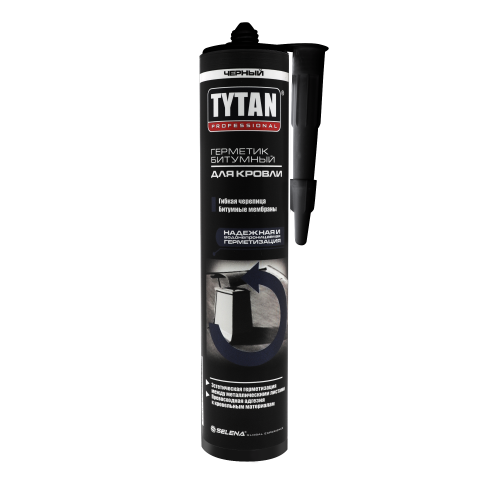TYTAN Professional герметик битумный для кровли чёрный 310 мл