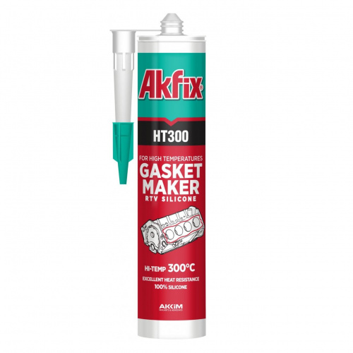 Akfix HT300 Герметик силиконовый высокотемпературный 310 мл