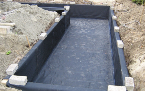 ECOLAN POND LINER – бутилкаучуковая EPDM мембрана для пруда 0,8 мм 1,5 м