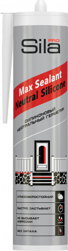 Герметик силиконовый нейтральный Sila PRO Max Sealant Neutral Silicone 290 мл Прозрачный
