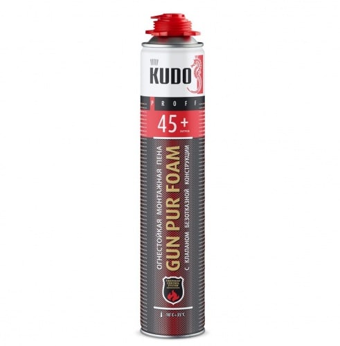 Монтажная пена KUDO PROFF 45+ FIREPROOF