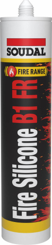 SOUDAL FIRE SILICONE B1 FR Противопожарный силиконовый герметик 310 мл Белый