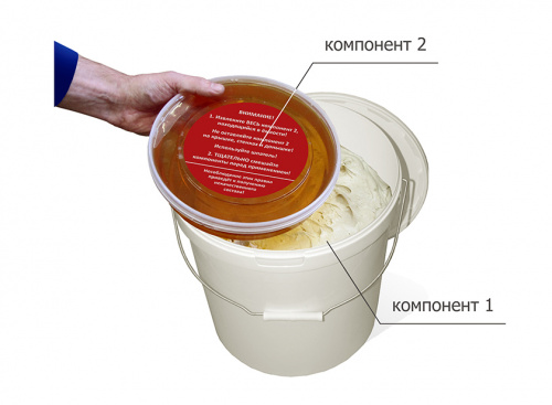 Полиуретановый двухкомпонентный герметик ИЖОРА® 12,5 кг RAL 1014 (Слоновая кость)