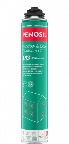 PENOSIL Window & Door Gunfoam 65 183 Winter пена монтажная профессиональная для окон и дверей зимняя