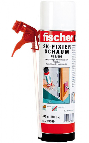 FISCHER 2K Двухкомпонентная полиуретановая пена 400 мл
