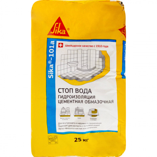 Sika 101а - Тонкослойная гидроизоляция на цементной основе 20 кг - 464081