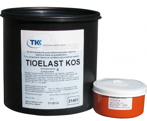 TIOELAST KOS 450 мл Серый - Полисульфидный герметик для швов