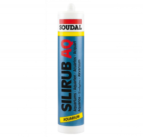 SOUDAL SILIRUB AQ – Клей-герметик для аквариумов 600 мл Прозрачный