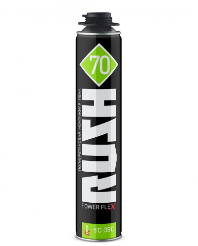 Пена монтажная профессиональная летняя KUDO RUSH POWER FLEX 70 1000 мл