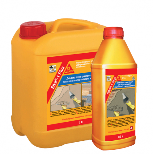 Sika® 1 Plus - Добавка, повышающая водостойкость цементных растворов