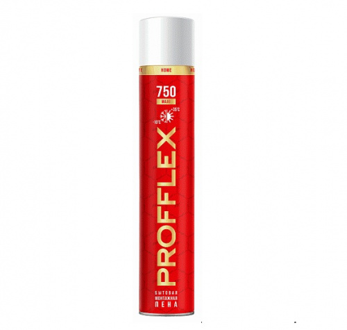 PROFFLEX HOME 750 MAXI – Монтажная пена бытовая всесезонная 850 мл