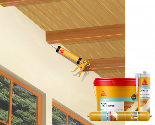 Sikacryl®-121 Wood - Акриловый герметик для деревянных конструкций 300 мл