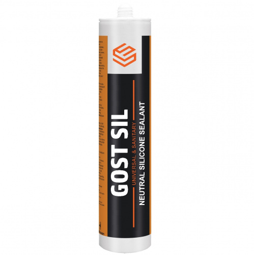 GOSTSIL UNIVERSAL & SANITARY NEUTRAL - Нейтральный силиконовый герметик 600 мл Прозрачный