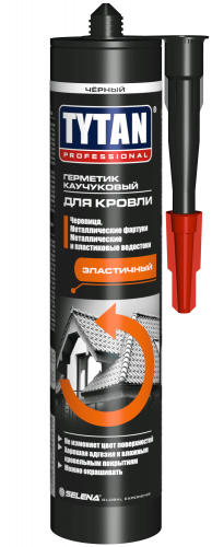 Tytan Professional герметик каучуковый для кровли 310 мл Черный