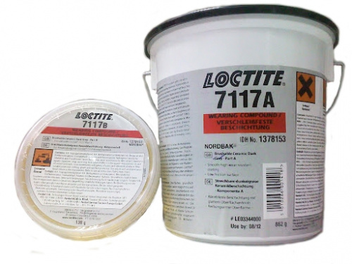 LOCTITE PC 7117Наносимое кистью двухкомпонентное защитное эпоксидное покрытие, образующее гладкую блестящую поверхность и защищающую детали от абразивного износа и коррозии.