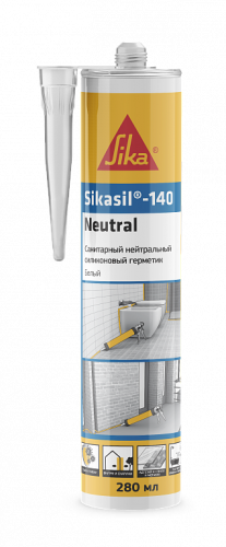 Sikasil®-140 Neutral - Санитарный силиконовый герметик 280 мл RAL 9003 (Сигнальный белый) - 842736