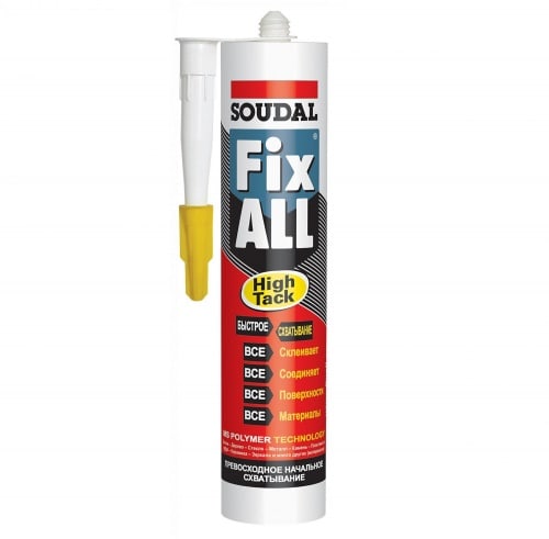 Soudal Fix All High Tack клей-герметик с экстремальной силой начального соединения