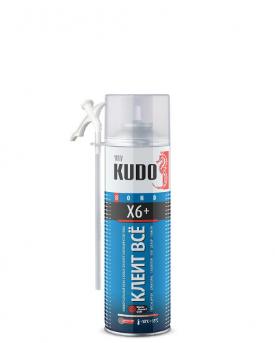 Клей-пена универсальный монтажный KUDO HOME X6+ 650 мл
