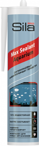 Аквариумный силиконовый герметик SILA PRO MAX SEALANT AQUARIUM 290 мл Черный