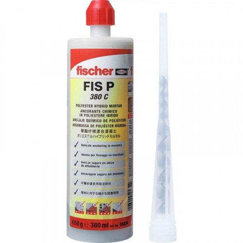 FISCHER FIS P Plus 380 C Химический анкер для нерастянутого бетона и кирпичной кладки 380 мл
