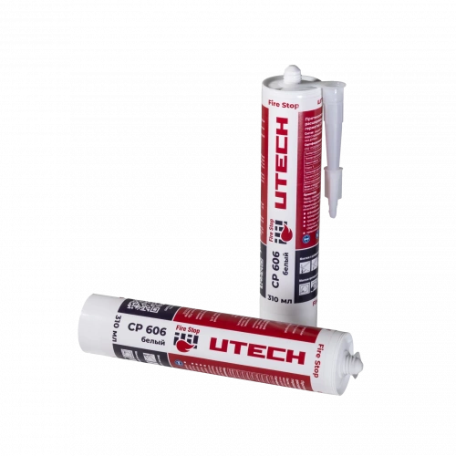 UTECH CP 606 - противопожарный акриловый терморасширяющийся герметик 310 мл Белый