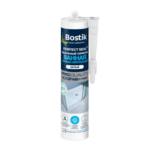 Bostik PERFECT SEAL 280 мл Белый - ВАННАЯ СИЛИКОН НЕЙТРАЛЬНЫЙ