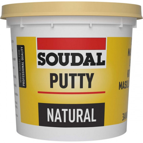 Soudal Putty Natural - оконная замазка 0,5 кг Бежевый