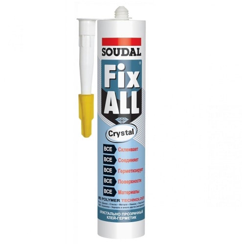 Soudal Fix All Crystal - прозрачный клей-герметик