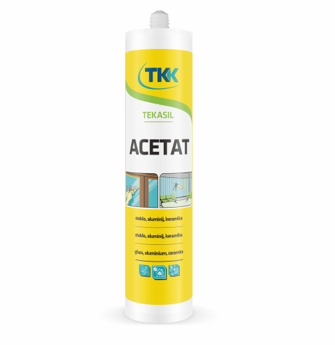 TEKASIL Acetat Силиконовый ацетатный герметик 600 мл Белый