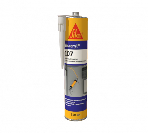 Sikacryl 107 – акриловый герметик для трещин 300 мл Серый - 653521