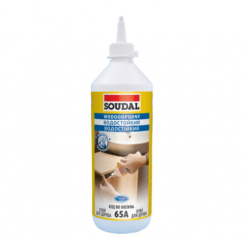 SOUDAL - Водостойкий клей для дерева 65A 250 мл