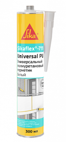 Sikaflex 719 Universal PU - полиуретановый герметик 300 мл Черный - 754135