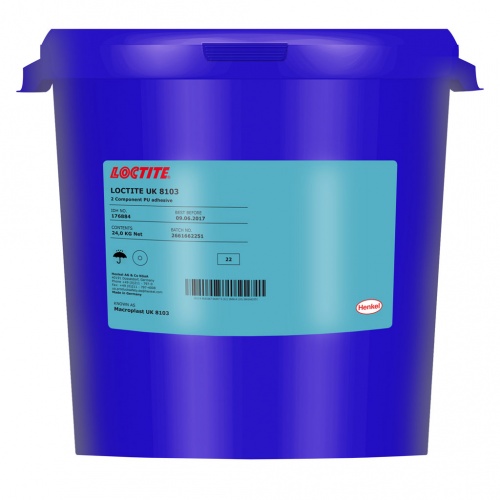 LOCTITE UK8303 B60 Только компонент A двухкомпонентного клея для склеивания предварительно обработанных металлов, дерева и пластика с жесткими пенопластами.