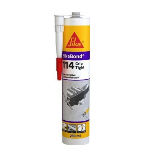 SikaBond-114 Grip Tight – монтажный клей на каучуковой основе 290 мл Бежевый