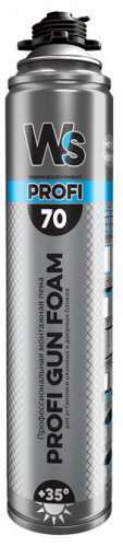 WINDOW SYSTEM PROFI GUN FOAM 70 Профессиональная монтажная пена для установки оконных и дверных блоков в зимний период