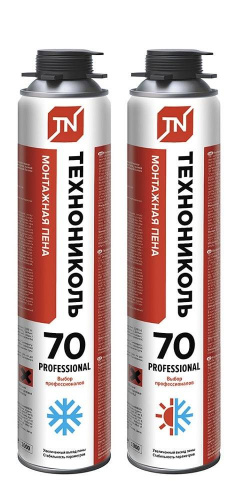 ТЕХНОНИКОЛЬ 70 PROFESSIONAL Зимняя монтажная пена с выходом до 70 л 1000 мл