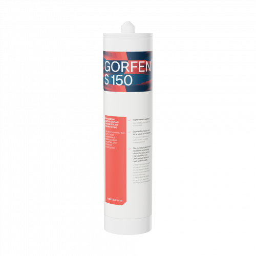 GORFEN® S 150 - Универсальный нейтральный силиконовый герметик 280 мл Серый