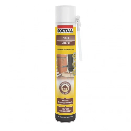 Зимняя монтажная пена SOUDAL ОКНА-ДВЕРИ 45 750 мл